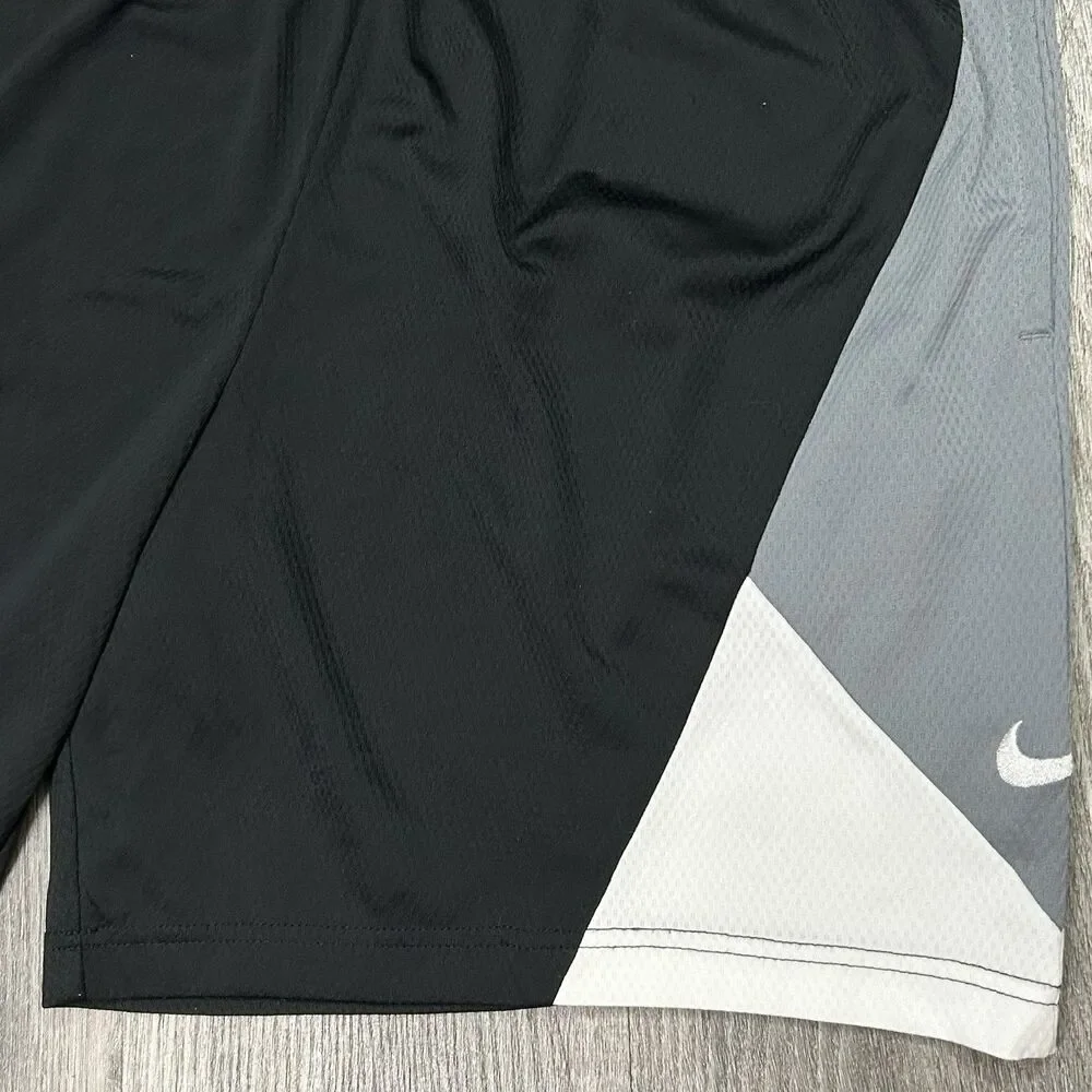 Nike Men's Dri-FIT Rival Basketball Shorts Black Grey Size Large CV1923-017 EUC